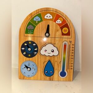 Wooden Montessori Weather Station Educational Toy